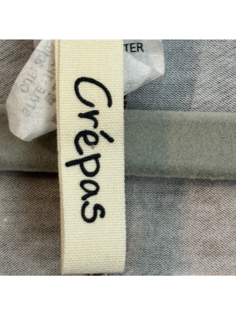 Crepas Blouse Size 2X/3X Gray Multi Sleeves 3/4 Women Top Blouse - Picture 9 of 12